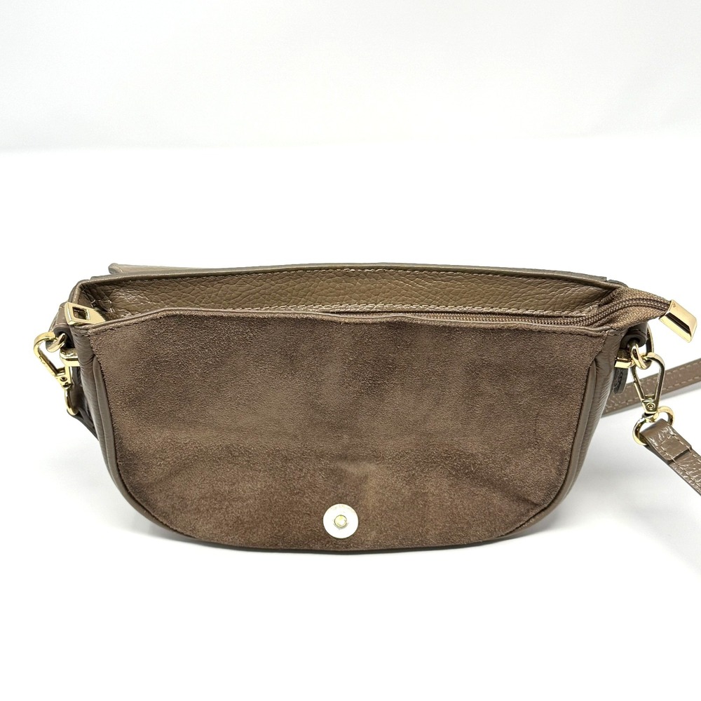 Vimoda Paris Baguette Purse Suede Leather Beige Small - Picture 9 of 13